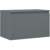 Mexen Rivel koupelnová skříňka pod umyvadlo 80 cm s deskou, 1 zásuvka, drážkovaná, grafit mat - 91A20-08047-1-BFC66