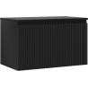 Mexen Rivel koupelnová skříňka pod umyvadlo 80 cm s deskou, 1 zásuvka, rýhovaná, černá mat - 91A20-08047-1-BFC71