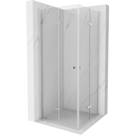Mexen Lima Duo skládací sprchová kabina 70 x 70 cm, transparentní, chrom - 856-070-070-02-00