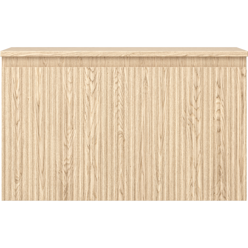 Mexen Rivel koupelnová skříňka pod umyvadlo 80 cm s deskou, 1 zásuvka, drážkovaná, dub - 91A20-08047-1-BFC81