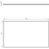 Mexen Rivel koupelnová skříňka pod umyvadlo 80 cm s deskou, 1 zásuvka, rýhovaná, ořech - 91A20-08047-1-BFC86