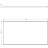 Mexen Rivel koupelnová skříňka pod umyvadlo 90 cm s deskou, 1 zásuvka, vroubkovaná, černá mat - 91A20-09047-1-BFC71