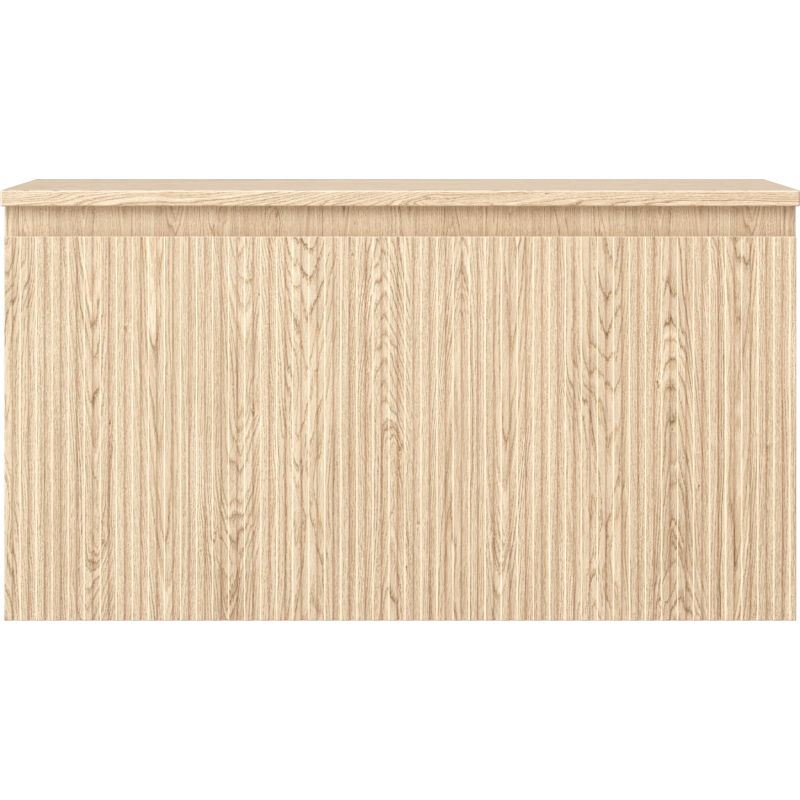 Mexen Rivel koupelnová skříňka pod umyvadlo 90 cm s deskou, 1 zásuvka, drážkovaná, dub - 91A20-09047-1-BFC81