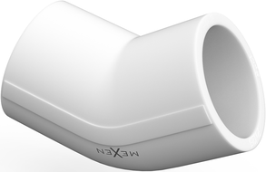 Mexen PPR koleno 45° svařované pro trubky PPR 20 x 20, PN20 - W97337-2020-00