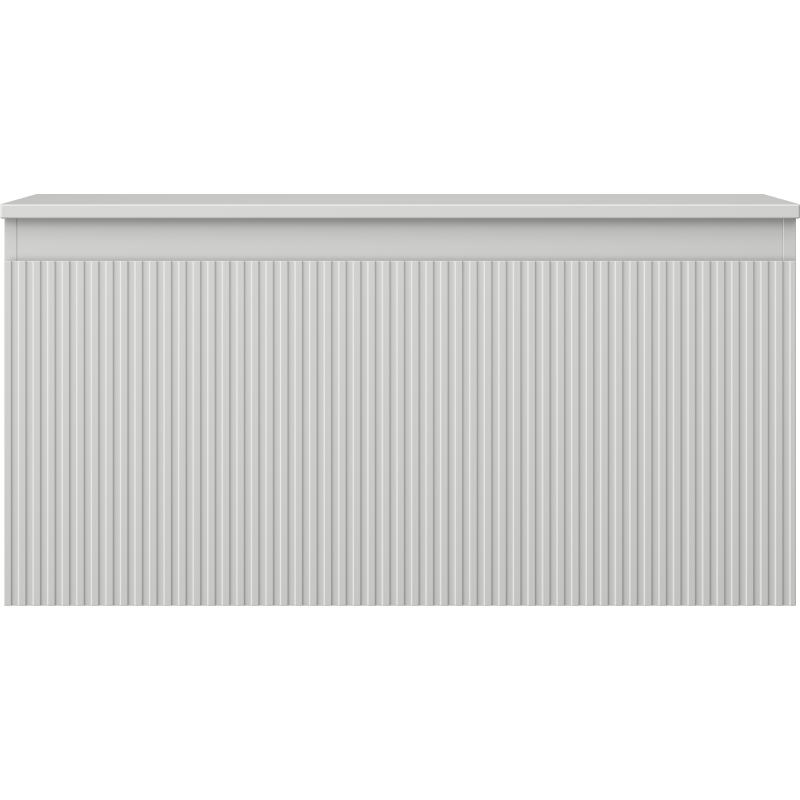 Mexen Rivel koupelnová skříňka pod umyvadlo 100 cm s deskou, 1 zásuvka, rýhovaná, šedá mat - 91A20-10047-1-BFC62