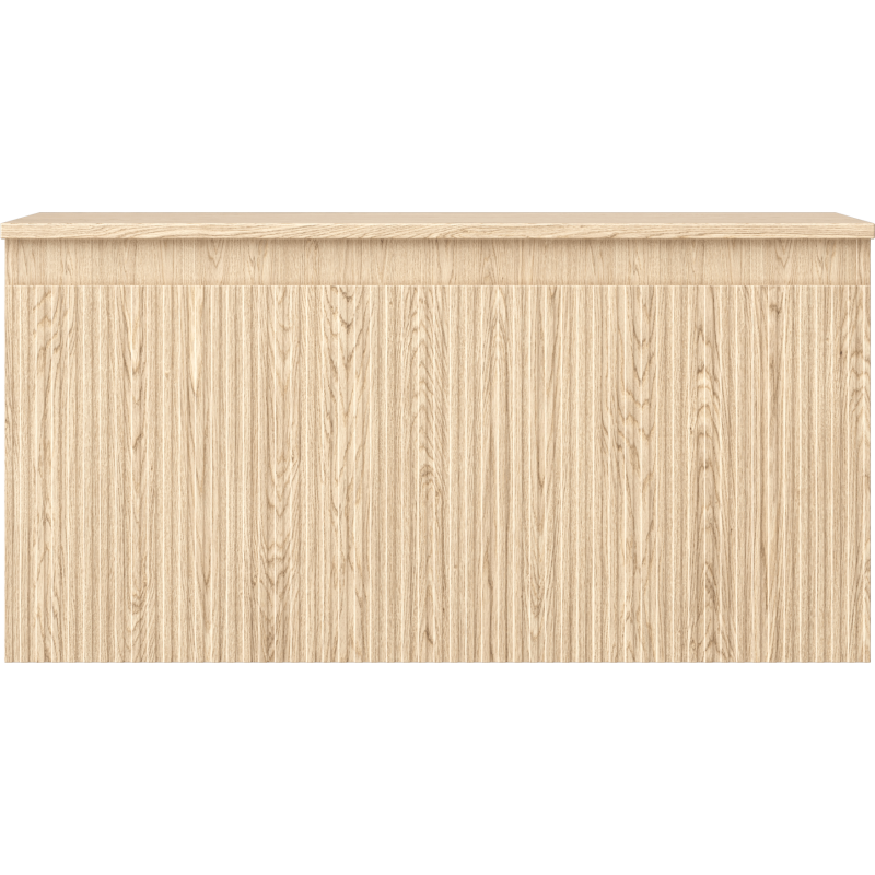 Mexen Rivel koupelnová skříňka pod umyvadlo 100 cm s deskou, 1 zásuvka, drážkovaná, dub - 91A20-10047-1-BFC81