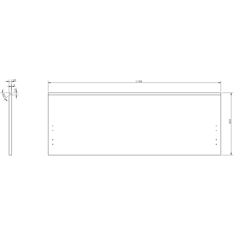 Mexen Rivel koupelnová skříňka pod umyvadlo 120 cm s deskou, 1 zásuvka, rýhovaná, dub - 91A20-12047-1-BFC81