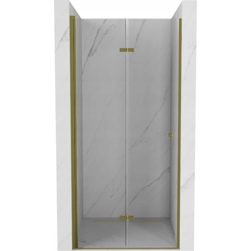 Mexen Lima skládací sprchové dveře 70 cm, transparentní, zlaté - 856-070-000-50-00