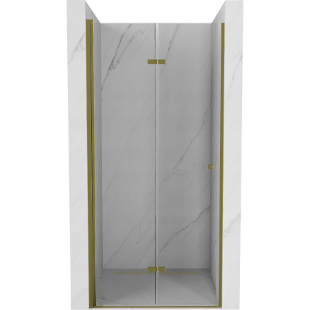 Mexen Lima skládací sprchové dveře 80 cm, transparentní, zlaté - 856-080-000-50-00