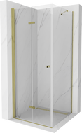 Mexen Lima skládací sprchový kout 70 x 70 cm, transparentní, zlatý - 856-070-070-50-00