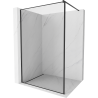 Mexen Kioto sprchová stěna Walk-in 120 x 200 cm, černý rám 8 mm, černá - 800-120-101-70-70