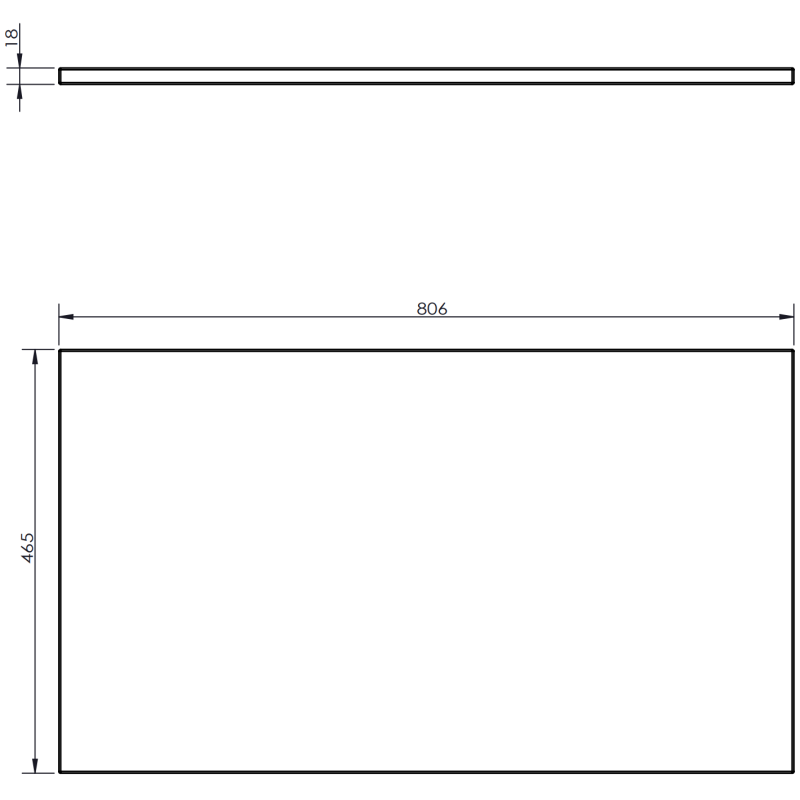 Mexen Rivel koupelnová skříňka pod umyvadlo 80 cm s deskou, 2 zásuvky, drážkovaná, ořech - 91A20-08047-2-BFFC86