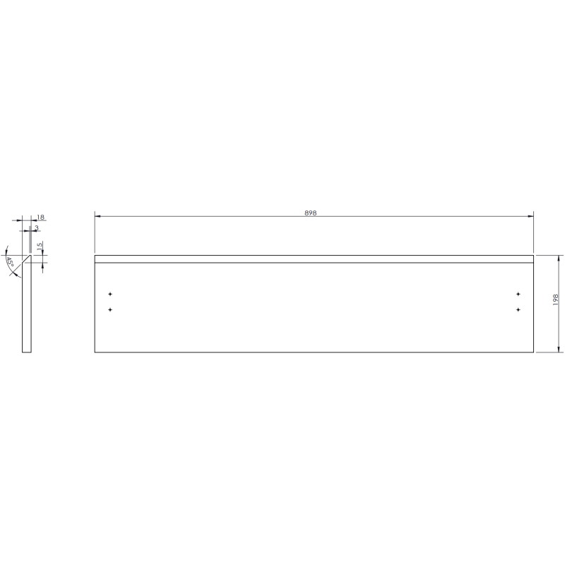 Mexen Rivel koupelnová skříňka pod umyvadlo 90 cm s deskou, 2 zásuvky, rýhovaná, šedý mat - 91A20-09047-2-BFFC62
