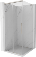 Mexen Rox L posuvná sprchová kabina 90 x 90 cm, transparentní, kartáčovaný nikl - 8C2L-090-090-97-00