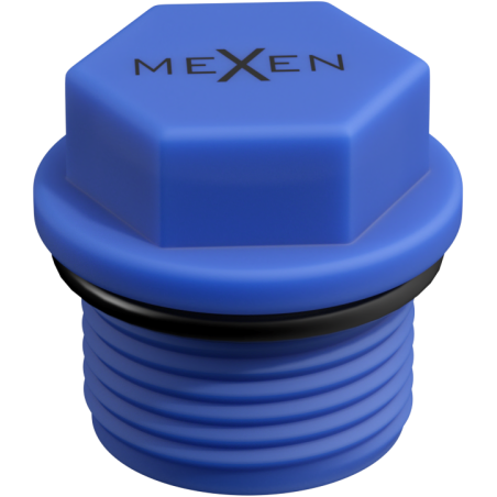 Mexen PPR krátká zátka pro testování 1/2 GZ modrá - W97343-12-00