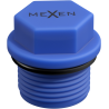 Mexen PPR krátká zátka pro testování 1/2 GZ modrá - W97343-12-00