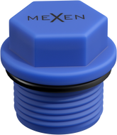 Mexen PPR krátká zátka pro testování 1/2 GZ modrá - W97343-12-00