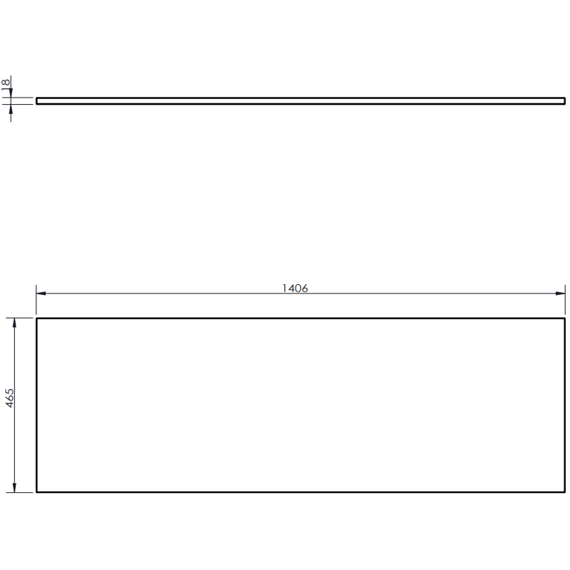 Mexen Rivel koupelnová skříňka pod umyvadlo 140 cm s deskou, 2 zásuvky, rýhovaná, grafit mat - 91A20-14047-2-BFFC66