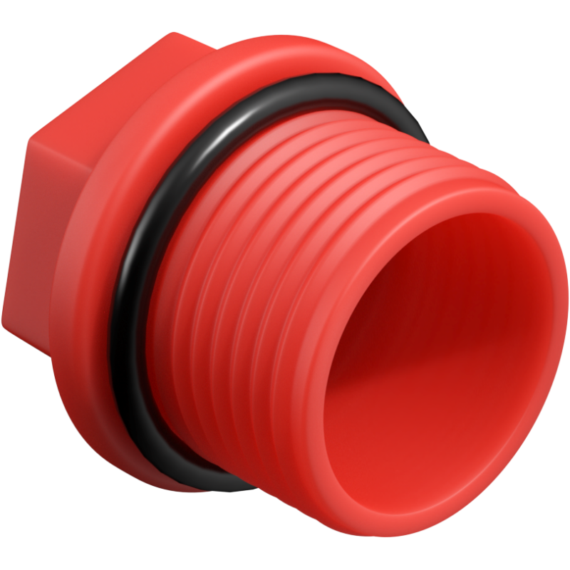 Mexen PPR krátká zátka pro zkoušky 1 GZ červená - W97343-10-01