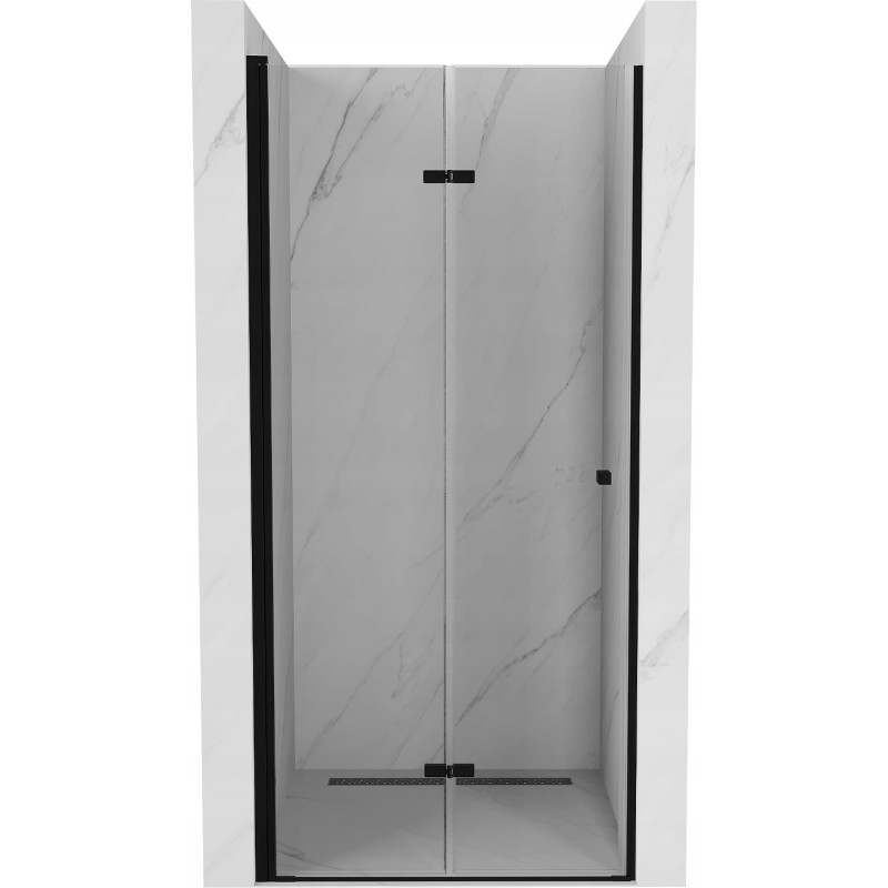 Mexen Lima skládací sprchové dveře 110 cm, průhledné, černé - 856-110-000-70-00
