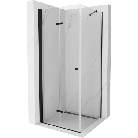 Mexen Lima skládací sprchový kout 90 x 90 cm, transparentní, černá - 856-090-090-70-00