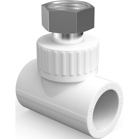 Mexen PPR T-kus s půlšroubením svařovaný pro trubky PPR 25 x 3/4 GW x 25 - W97347-2534F25-00