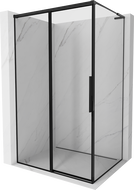 Mexen Rox L levá rolovací sprchová kabina 120 x 80 cm, černý rám, černá - 8C2L-120-080-70-70-L