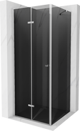 Mexen Lima skládací sprchový kout 80 x 80 cm, grafit, chrom - 856-080-080-01-40