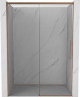 Mexen Rox posuvné sprchové dveře 145 cm, transparentní, kartáčovaná měď - 8C2-145-000-65-00