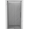 Mexen Rox sprchové dveře posuvné 135 cm, transparentní, kartáčovaná barva gun gray - 8C2-135-000-66-00