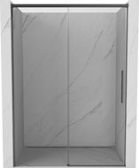 Mexen Rox posuvné sprchové dveře 160 cm, transparentní, gun šedé kartáčované - 8C2-160-000-66-00