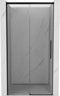 Mexen Rox sprchové dveře posuvné 130 cm, transparentní, černé - 8C2-130-000-70-00