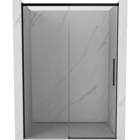 Mexen Rox 160 cm sprchové dveře posuvné, transparentní, černé - 8C2-160-000-70-00