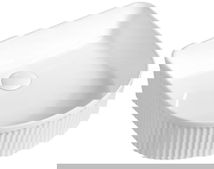 Mexen Grovo žebrované umyvadlo na desku 41 x 36 cm, bílá - 22304200