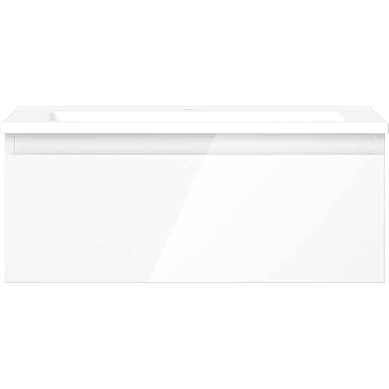 Mexen Orio koupelnová skříňka 60 cm s umyvadlem Otis, 1 zásuvka, bílý lesk - 91A10-06023-1-BF00-W18M00