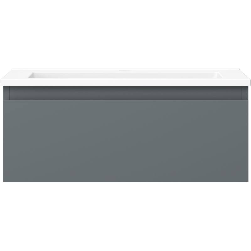 Mexen Orio koupelnová skříňka 60 cm s umyvadlem Otis, 1 zásuvka, grafit mat/bílá mat - 91A10-06023-1-BF66-W18M01