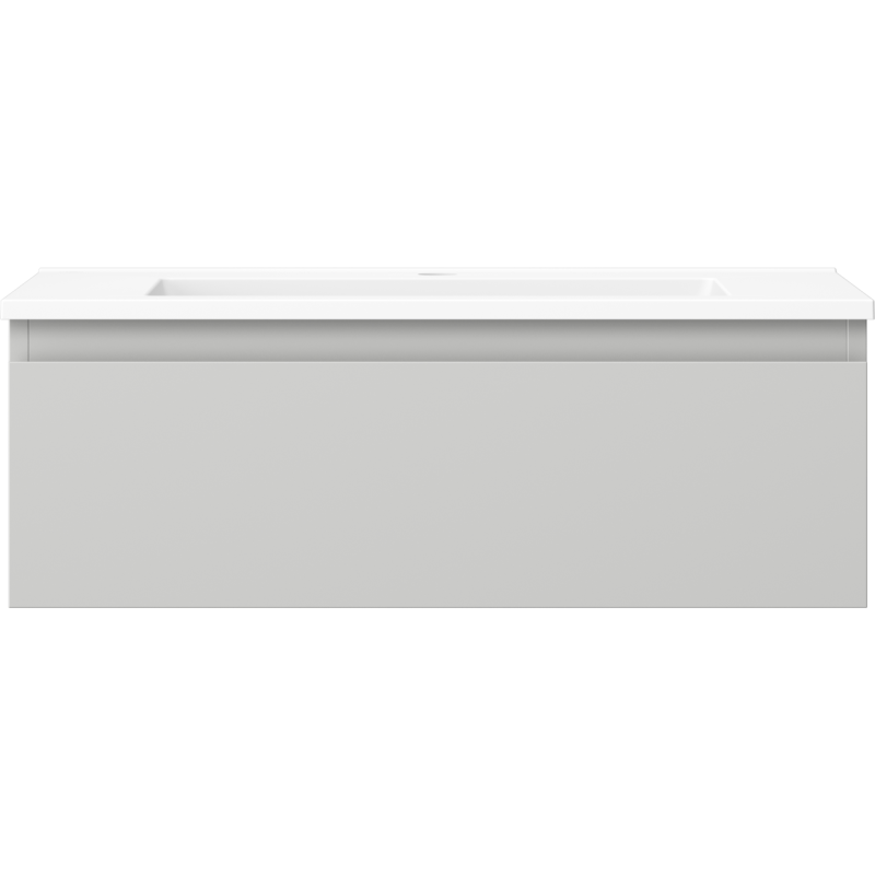 Mexen Orio koupelnová skříňka 70 cm s umyvadlem Otis, 1 zásuvka, šedá mat/bílá mat - 91A10-07023-1-BF62-W18M01