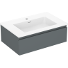 Mexen Orio koupelnová skříňka 70 cm s umyvadlem Otis, 1 zásuvka, grafit mat/bílá mat - 91A10-07023-1-BF66-W18M01