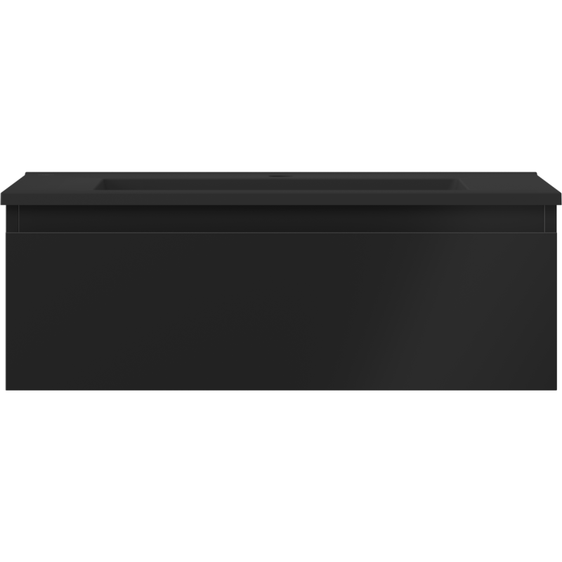Mexen Orio koupelnová skříňka 70 cm s umyvadlem Otis, 1 zásuvka, černá mat - 91A10-07023-1-BF71-W18M71