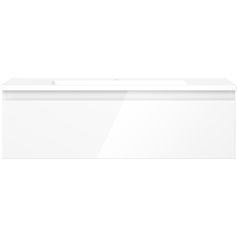 Mexen Orio koupelnová skříňka 80 cm s umyvadlem Otis, 1 zásuvka, bílý lesk - 91A10-08023-1-BF00-W18M00