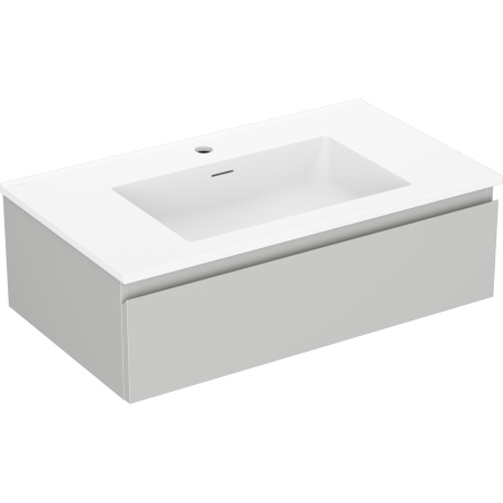 Mexen Orio koupelnová skříňka 80 cm s umyvadlem Otis, 1 zásuvka, šedá matná/bílá matná - 91A10-08023-1-BF62-W18M01