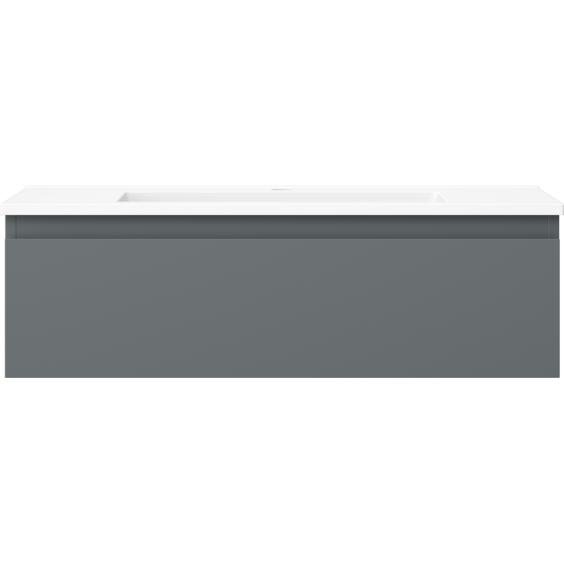 Mexen Orio koupelnová skříňka 80 cm s umyvadlem Otis, 1 zásuvka, grafit mat/bílá mat - 91A10-08023-1-BF66-W18M01