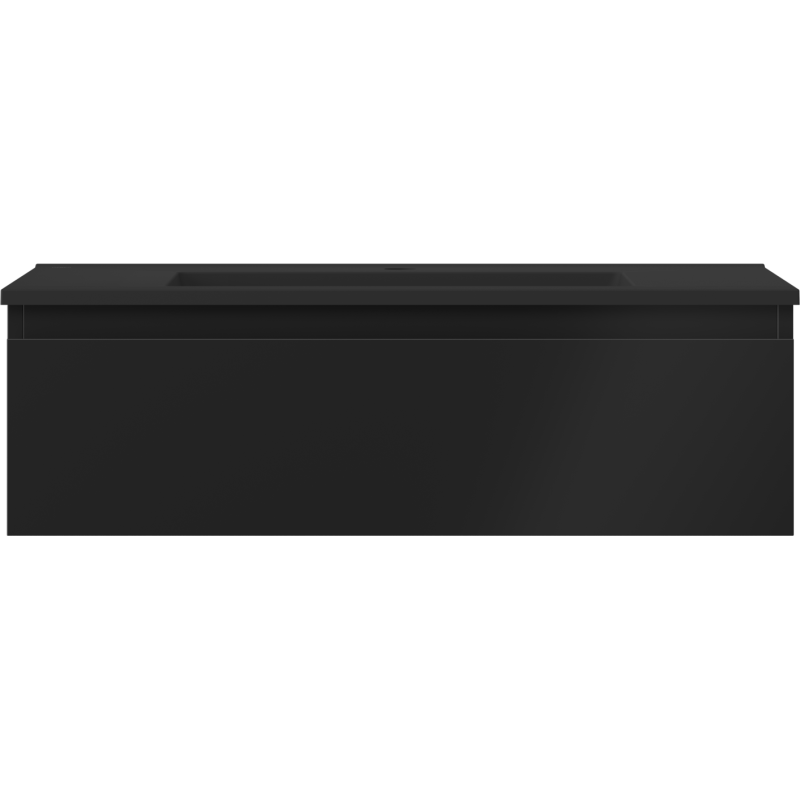 Mexen Orio koupelnová skříňka 80 cm s umyvadlem Otis, 1 zásuvka, černá matná - 91A10-08023-1-BF71-W18M71
