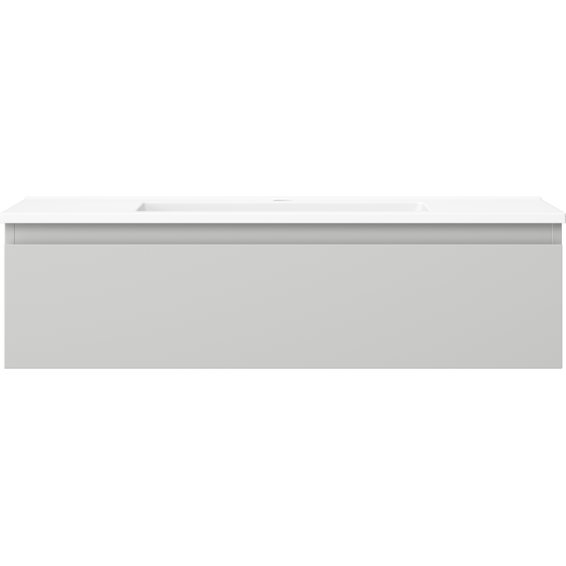 Mexen Orio koupelnová skříňka 90 cm s umyvadlem Otis, 1 zásuvka, šedá mat/bílá mat - 91A10-09023-1-BF62-W18M01