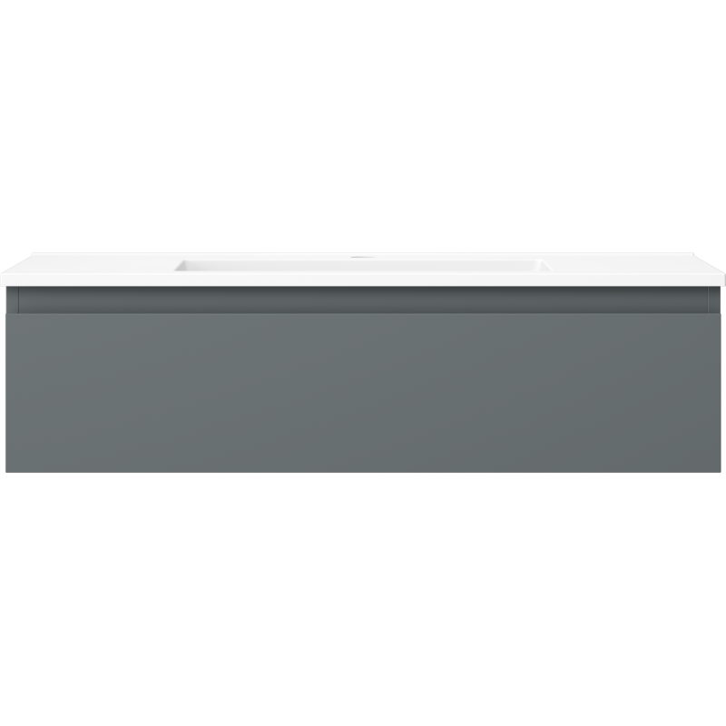 Mexen Orio koupelnová skříňka 90 cm s umyvadlem Otis, 1 zásuvka, grafit mat/bílá mat - 91A10-09023-1-BF66-W18M01