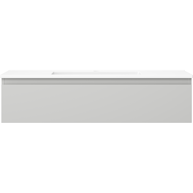 Mexen Orio koupelnová skříňka 100 cm s umyvadlem Otis, 1 zásuvka, šedá mat/bílá mat - 91A10-10023-1-BF62-W18M01