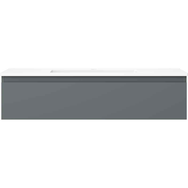 Mexen Orio koupelnová skříňka 100 cm s umyvadlem Otis, 1 zásuvka, matný grafit/bílá mat - 91A10-10023-1-BF66-W18M01