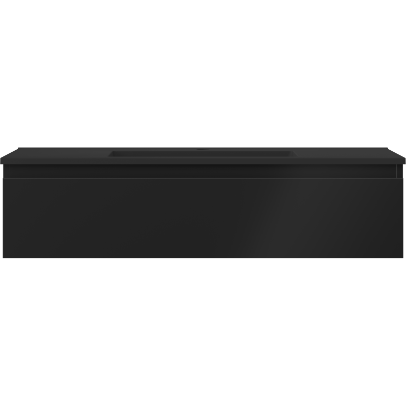 Mexen Orio koupelnová skříňka 100 cm s umyvadlem Otis, 1 zásuvka, černá mat - 91A10-10023-1-BF71-W18M71