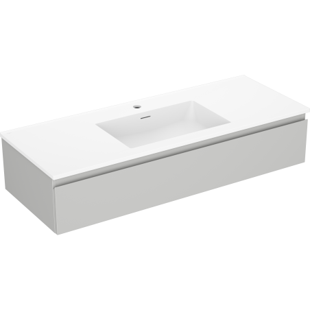 Mexen Orio koupelnová skříňka 120 cm s umyvadlem Otis, 1 zásuvka, šedá matná/bílá matná - 91A10-12023-1-BF62-W18M01
