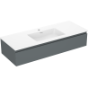 Mexen Orio koupelnová skříňka 120 cm s umyvadlem Otis, 1 zásuvka, grafit mat/bílá mat - 91A10-12023-1-BF66-W18M01